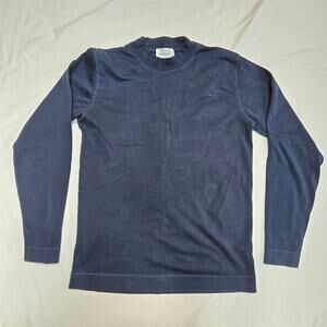 Norse Projects Navy Blue Crew Neck Long Sleeve 100% Cotton Sweater